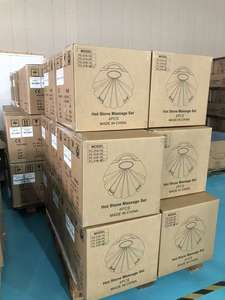 24 pièces de pierres de massage en basalte énergétiques, outil de thérapie corporelle, soins de santé, outil de massage aux pierres chaudes, ensemble premium 2 en 1, réutilisable, portable - Product Image 6