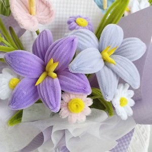 Papier d'emballage pour bouquets, maille florale faite à la main, longue durée (3-5 ans), pour la remise des diplômes, la fête des mères, Noë<span class=keywords><strong>l</strong></span>, la Saint-Valentin, nouveauté - Product Image 2