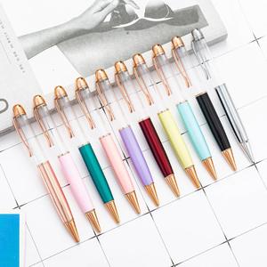 Novelty Self Assembling Fat Tube Metal <b>Pen</b> Custom logo Herbarium DIY Empty Floating Glitter <b>Pen</b> - Product Image 5