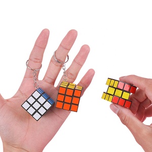 3cm <span class=keywords><strong>Cube</strong></span> Keyring Quà tặng khuyến mãi 3cm nhựa ma thuật <span class=keywords><strong>Cube</strong></span> Keychain STEM giáo dục đồ chơi - Product Image 2