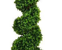 Vente en gros d'arbre à boules topiaires artificielles, arbre globe à feuilles persistantes, arbre en spirale de buis artificiel bon marché pour la décoration intérieure et extérieure