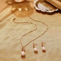Ensembles de colliers et boucles d'oreilles en perles, bijoux de luxe, torche en diamant, nouveau Design, vente en gros, 2022