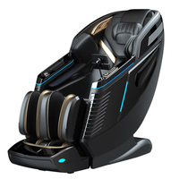 Sillón de Masaje Eléctrico Shiatsu 3D Inteligente de Lujo, con Doble Riel, Gravedad Cero, Multifuncional, Reclinable para el Hogar