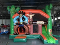 Castillo Inflable Comercial para Niños, Combo Acuático con Tobogán, Certificado CE, 5.3x5x3.5m, para 10 Personas