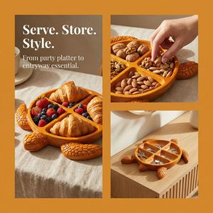 <span class=keywords><strong>Plateau</strong></span> <span class=keywords><strong>de</strong></span> service en bois en forme <span class=keywords><strong>de</strong></span> tortue au design unique – Nouveauté irrésistible pour les amateurs <span class=keywords><strong>de</strong></span> fruits <span class=keywords><strong>de</strong></span> <span class=keywords><strong>mer</strong></span> – Planche <span class=keywords><strong>de</strong></span> service en bois unique et tendance - Product Image 2