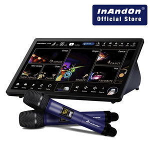 Máquina y Sistema de <span class=keywords><strong>Karaoke</strong></span> Inandon Kd9max 4 en 1, Pantalla Táctil HD de 15.6'', 2 Micrófonos Inalámbricos, 500GB de Almacenamiento, Pedidos de Canciones en la Nube (Negro) - Product Image 1