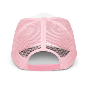 Coquette Bow mousse camionneur chapeau personnalisé brodé 5 panneau 3D bouffée maille Baseball Golf casquette mode toile Design pour hommes femmes - Product Image 4