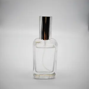 Bouteilles en verre de parfum transparentes vides personnalisables de 50Ml