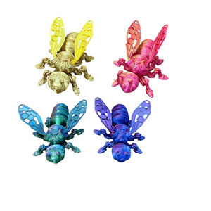 3D impreso vidrio mecánico abeja abejorro ornamento congelado tema 1/12 escala juguetes hechos a mano - Product Image 1