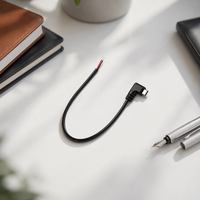 Câble de charge rapide USB type-c personnalisé coude à 90 degrés à angle droit ouvert usage industriel conducteur en cuivre 250V isolation PVC