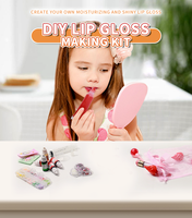 Kit de base de brillant à lèvres pour enfants Stick à lèvres Gel de matière première pour brillant à lèvres Base de brillant à lèvres à la main Kit de bricolage