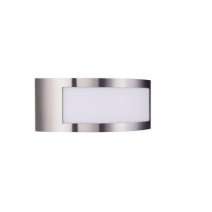 Applique murale semi-circulaire en acier sans ampoule, design moderne, utilisation intérieure et extérieure - Product Image 2