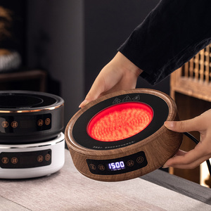 Cocina de Cerámica Digital de 1000W, Estufa Infrarroja Eléctrica Multifuncional, Instalación en Encimera, Uso Doméstico y Hotelero, Color Madera - Product Image 6