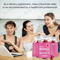 Julong OEM PMS Gummies pour soulager la ménopause, soutien hormonal, supplément de vitamines, gummies pour la ménopause, équilibre hormonal, soulagement de la ménopause