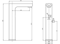 Robinet de lavabo moderne et contemporain en acier inoxydable, sans contact, à eau froide, à poser sur le comptoir, pour salle de bain et chambre