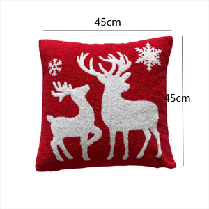 Joyeux Noël <span class=keywords><strong>Cerf</strong></span> Flocon <span class=keywords><strong>De</strong></span> Neige <span class=keywords><strong>Housse</strong></span> <span class=keywords><strong>De</strong></span> <span class=keywords><strong>Coussin</strong></span> Appui-Tête Taie D'oreiller Arbre <span class=keywords><strong>De</strong></span> Noël Canapé Décoration <span class=keywords><strong>De</strong></span> La Maison En Peluche Taie D'oreiller - Product Image 6
