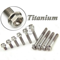 Pernos de Cabeza Hexagonal Lisa de Titanio GR5 de Grado Industrial BOSS M10*10-90mm con Rosca UNF