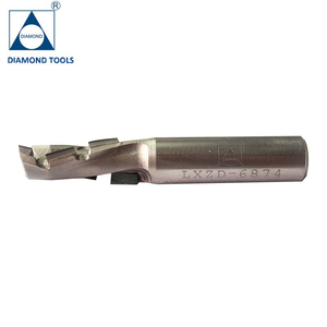 CNC công cụ chế biến gỗ PCD xoắn ốc Z = 1 + 1 gỗ Router bit kim cương Router bit - Product Image 1