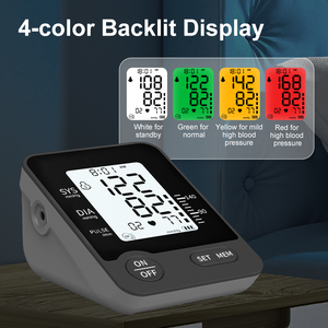 메모리 저장 전력 소스를 <span class=keywords><strong>120</strong></span> 불규칙한 심장 박동 감지 대형 LCD 암 혈압 모니터 - Product Image 5