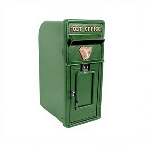 Boîte aux lettres irlandaise verte, revêtue, pour jardin, ferme, fournitures, designs et dimensions personnalisables, boîte aux lettres irlandaise de style européen - Product Image 1