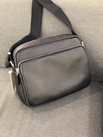 Sac à bandoulière en cuir de vachette pleine fleur le mieux noté, double fermeture éclair, pour trajets quotidiens, sacoche photo en cuir véritable, fournisseur de logos personnalisés