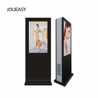 Affichage numérique extérieur résistant aux intempéries de 65 pouces, Totem publicitaire tactile vertical LCD pour la publicité commerciale en extérieur