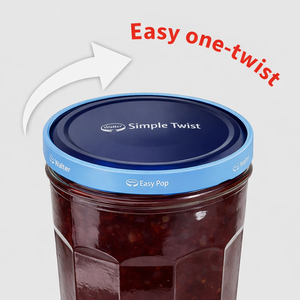 Couvercle de mise en conserve 82 mm à ouverture facile par torsion, avec ensemble de bocaux en verre (lot de <span class=keywords><strong>8</strong></span>) hexagonaux de qualité alimentaire, OEM ODM <span class=keywords><strong>pour</strong></span> sauce chili, miel, confiture - Product Image 3