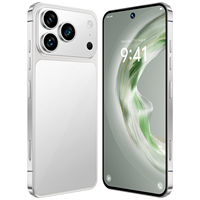 Nuevo Modelo 2025 Original I17 17 Pro Max 5G LTE HD Smartphone Pantalla de 144Hz y 7.3 Pulgadas Cámara Trasera de 108MP Almacenamiento de 16GB+1TB Octa Core MTK