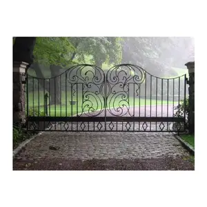 Ace Creative Design Wrought Iron Gate High Quality Factory Price Simple Design Modern Style Iron Gate