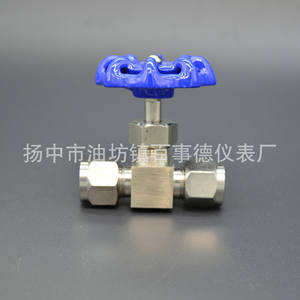 Vanne à aiguille droite à double ferrule en acier inoxydable 316 DN12mm, vente en gros d'usine (vanne de soupape) - Product Image 2