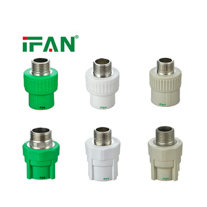 IFAN Raccords de tuyauterie PPR en laiton à filetage mâle et <span class=keywords><strong>femelle</strong></span>, plusieurs styles, PN25, pour l'amélioration de l'habitat - Product Image 1