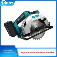Scie circulaire sans fil rechargeable à batterie lithium-ion de 7 pouces - Machine de découpe du bois portable haute puissance 21V 3.0/4.0Ah