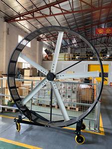 Tragbarer Industrieller Elektrischer Standventilator Große Größe Fabrik-Standventilator Verstellbare Flügel Edelstahl OEM/ODM - Product Image 4