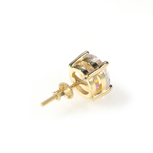 Hip Hop AAA CZ Screw <strong>Back</strong> <strong>Earrings</strong> 8mm Cubic Zirconia Stud <strong>Earring</strong> Fashion Men Women 925 Silver <strong>Earrings</strong> Jewelries - Product Image 5