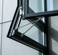 Bisagra de Acero Inoxidable para Ventana Abatible con Brazo de Fricción Hidráulico de Fácil Instalación para Ventanas Colgantes Exteriores