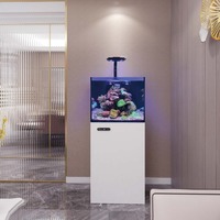 Acuario de Vidrio Ultra Silencioso de 60/90/120/150L para Sala de Estar con Skimmer de Proteínas y Mueble Base |   Pecera de Lujo