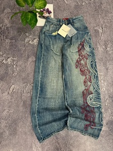 <span class=keywords><strong>Jeans</strong></span> <span class=keywords><strong>Baggy</strong></span> Y2K Americani con Ricami, Moda Vintage Hip Hop, Pantaloni Larghi Casual Unisex - Product Image 5