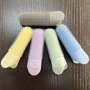 Cepillo de Dedo Giratorio 360° de Silicona Suave de Grado Alimenticio para Mascotas, Herramienta de Limpieza Dental para Perros y Gatos - Product Image 1