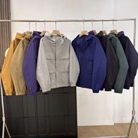 Veste de randonnée multifonction en nylon pour homme, style vintage rétro, coupe-vent imperméable pour le camping en plein air