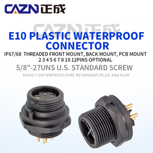 E10 Nam/Nữ Threaded ổ cắm phía trước trở lại gắn kết và thiết bị chuyển mạch điện PCB/Hàn Thông tư receptacles - Product Image 2