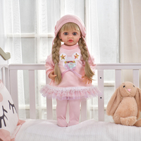 Muñeca Reborn de Silicona Suave de 55 cm, Adorable Muñeca de Vinilo para Recién Nacidos, Juguete para Niños con Función de Conversación, Regalo Ideal