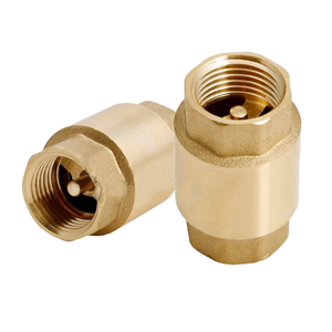Vanne de retenue verticale en laiton DN25 de 1 pouce, filetage femelle BSP, pour <span class=keywords><strong>eau</strong></span>, huile, gaz -20 ℃   à 150 ℃   1,6 Mpa - Product Image 1