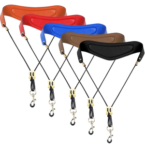 SLADE Fábrica Precio al por mayor Protector de saxofón <span class=keywords><strong>Sax</strong></span> Soporte ajustable Hombro Correa de cuello de cuero de alta calidad - Product Image 1