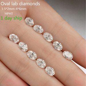 Joyería D'vins, Diamantes Cultivados en Laboratorio, Corte Ovalado, HPHT, Melee, Corte Excelente, Certificado VS1, Piedras Sueltas 4*6 - Product Image 3