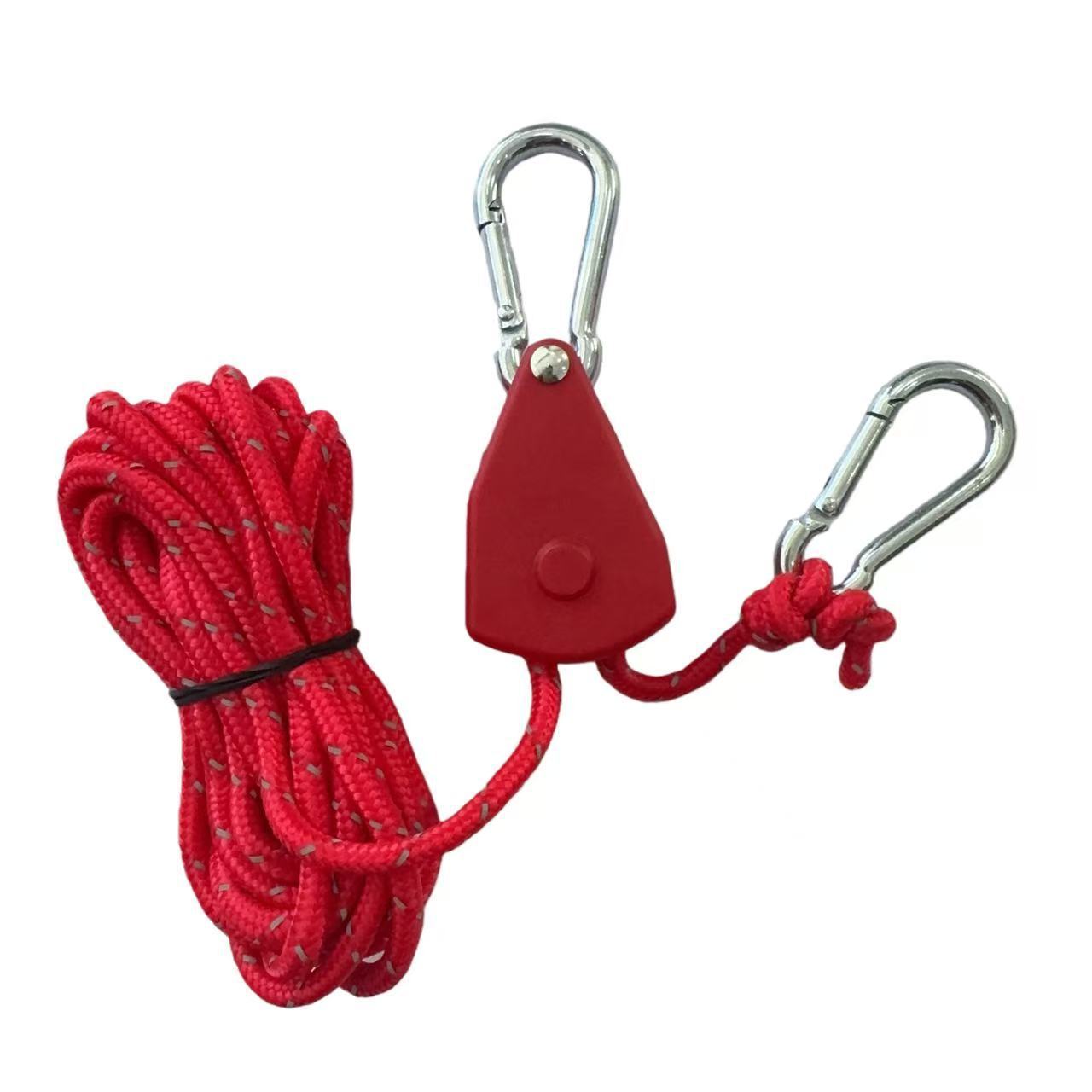 Poulie en métal rouge 4mm*4m