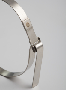 Ad 2023 Échantillon gratuit 6X400mm Micro Type SS304 Attaches de câble en acier inoxydable Attache à glissière en métal - Product Image 2
