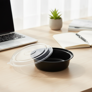 Contenedor Apilable de Plástico PP Redondo y Resistente para Almacenamiento de Alimentos, con Tapa Hermética para una Organización Eficiente - Product Image 1