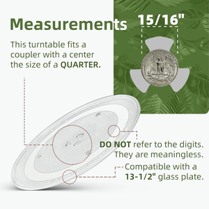 Plato Giratorio de Vidrio para Microondas de 245 mm, Resistente y Duradero, <span class=keywords><strong>3</strong></span> Soportes, Repuesto Universal Eléctrico para Uso Doméstico, 1 Año de Garantía - Product Image 6