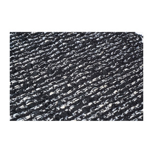 Tela Tweed de Primera Calidad Hecha en Corea, Negra y Marfil, con Textura de Escalera y Nudos, Tejido Personalizado OEM y ODM - Product Image 2