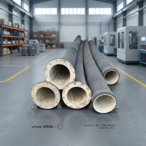 14 inch Slurry <b>Hose</b> <b>Rubber</b> Pipe Industrial Heavy Duty Large Diameter With Flange Ends For Mining And Construction Use - Product Image 2
